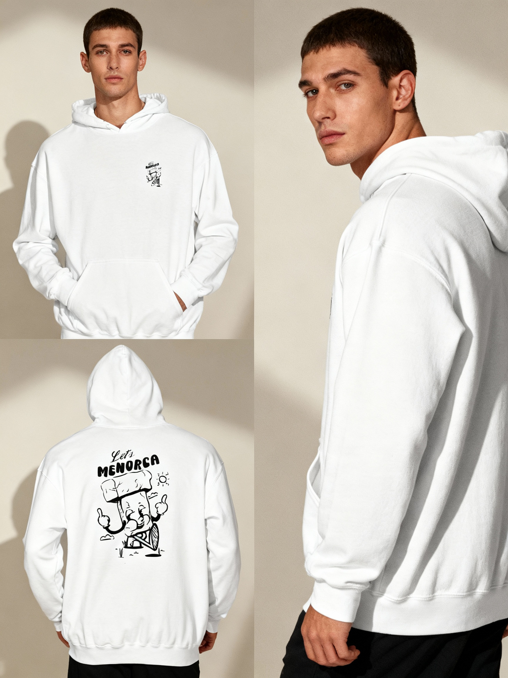 Sudadera con capucha "Let's menorca"