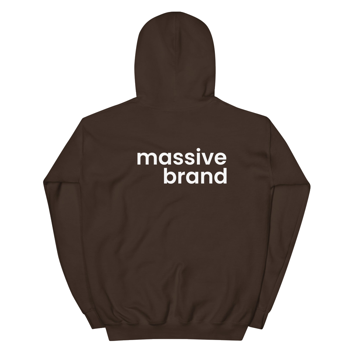 Hoodie 101 Massive Brand, PNG transparente trasero fiel al producto original