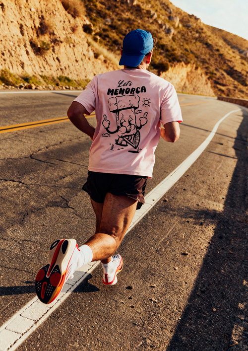 Camiseta rosa Let’s Menorca de Massive Brand