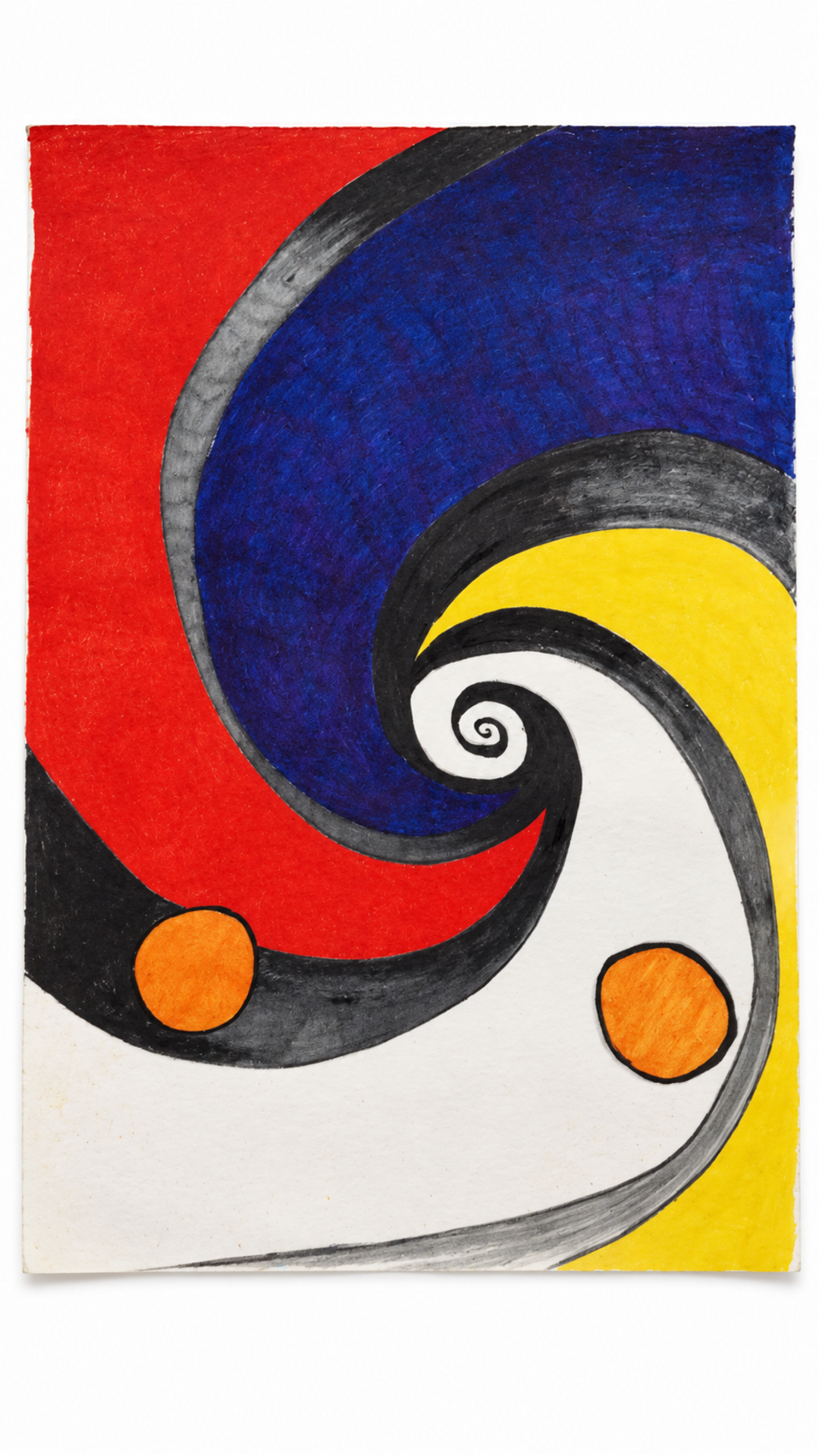 Ilustración reinterpretación Calder