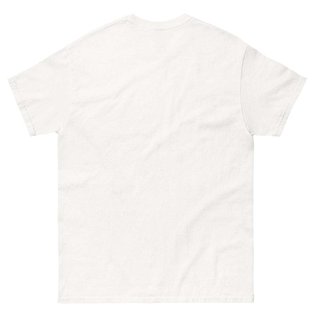 Vista trasera de la camiseta blanca Sillas de Verano